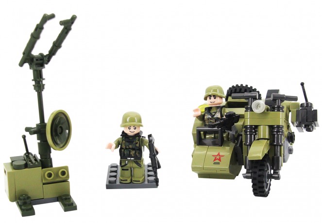 Конструктор "Военный мотоцикл" АР-01002