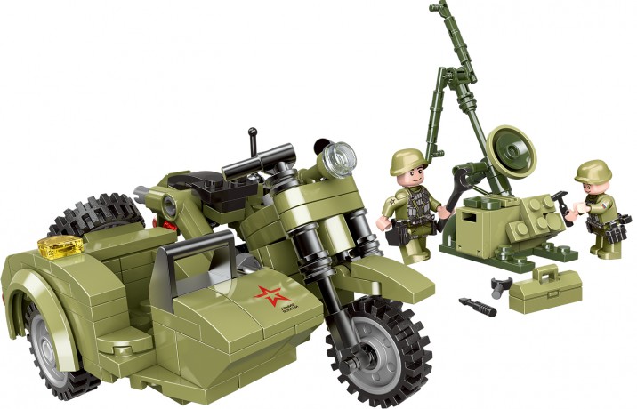 Конструктор "Военный мотоцикл" АР-01002