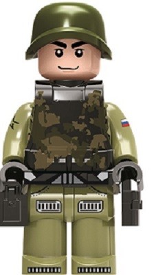 Конструктор Минифигурка "Солдатик" АР-01013. Пехотинец