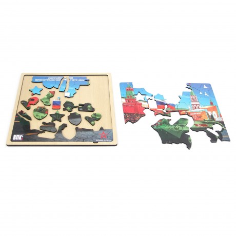 Деревянный пазл «Российский бронетранспортёр БТР-82А»